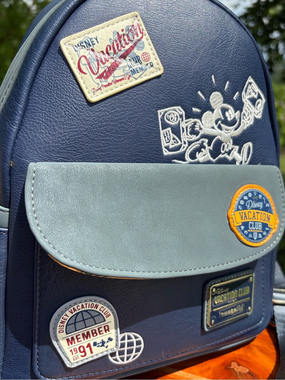 Loungefly Disney Vacation Club DVC 30th Anniversary Backpack EUC - Picture 5 of 16